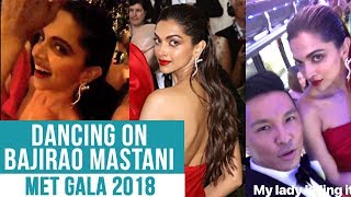 Deepika Padukone SINGS AND DANCES At MET Gala 2018 With Prabal Gurung [upl. by Vyky]