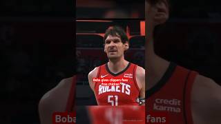 Boban Marjanović MISSES free throw ON PURPOSE to give clippers fans FREE CHICKEN 🍗 bigwaveshow [upl. by Thatcher]