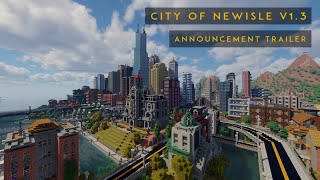 City of Newisle v13  Now Available  Minecraft Modern City Map [upl. by Oinotnaesoj]