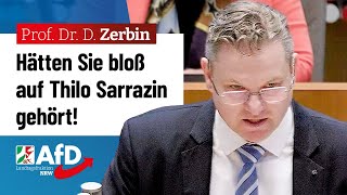 Hätten Sie bloß auf Thilo Sarrazin gehört – Prof Dr Daniel Zerbin AfD [upl. by Zimmer]