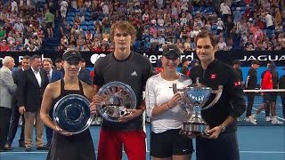 Trophy presentation ceremony  Mastercard Hopman Cup 2019 [upl. by Erdried]