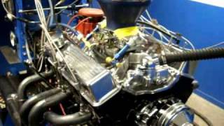 CHEVY 383 454HP START UP BREAK IN DYNO LOUD [upl. by Eilram280]