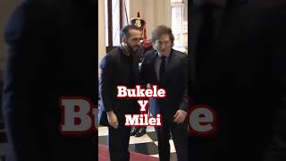 Bukele y Milei un histórico abrazo 🫂 de confraternidad [upl. by Orose]