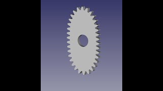 FreeCad овальная шестерня [upl. by Hinkel]