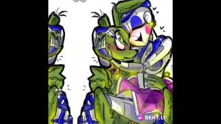 Ballora×Springtrap edit✨💞Art not mineRequested [upl. by Atirres]