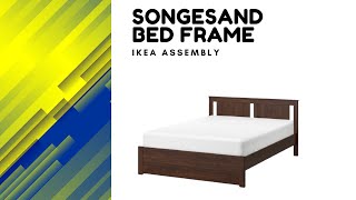 IKEA Songesand Bed Frame  Full Assembly  Time Lapse [upl. by Pharaoh565]