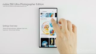 nubia Z60 Ultra Photographer Edition  UI and Settings [upl. by Natek133]