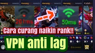 Vpn mobile legend terbaik  cara curang pakai vpn [upl. by Siesser]