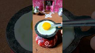 MINI Egg Off Boil Recipe miniaturecooking tinyfood miniaturekitchenset eggrecipe egg trending [upl. by Erlene]