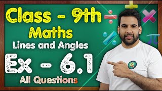 Class 9 Ex 61 Q1 to Q6  Lines and Angles  NEW NCERT  MKR GREENBoard [upl. by Farhi]