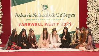 FAREWELL Party 2021  Performance  Askaria College Girls Wing Saddar Campus Rawalpindi [upl. by Linker9]