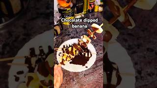 Chocolate dipped Banana  New way to eat Banana shorts banana shortsfeed foodie chocolate food [upl. by Lah]