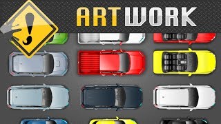 2D Urban cars  GameAssets [upl. by Yregerg915]