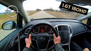 Opel Astra J 16Turbo 180HP  POV Test Drive 60FPS [upl. by Euqinue189]