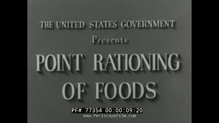 WWII CHUCK JONES CARTOON quotPOINT RATIONING OF FOODSquot 77354 [upl. by Arleen950]