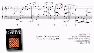 Ex173 partition Guide de la théorie de la musique Abromont Rythme harmonique imprévisible [upl. by Alyel]