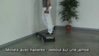 Mollets debout sur une jambe  Avec haltère [upl. by Hartwell691]