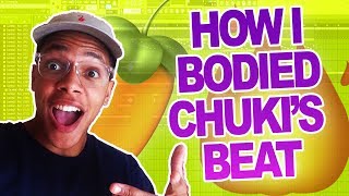 HOW I BODIED CHUKI BEATS CONTEST MAKING A BEAT IN FL STUDIO [upl. by Innej]