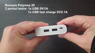 Baterie externa Romoss Polymos 20 20000 mAh unboxing [upl. by Alecia417]