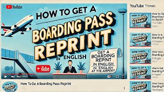 49⏰How to Get a Boarding Pass Reprint in English at the Airport [upl. by Aline]