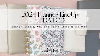 2024 Planner Lineup UPDATED  7 Planners  Purpose and Why [upl. by Parrisch830]