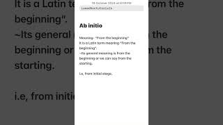 Ab intio  Ab initio meaning in law  Legal Maxim  Ab initio meaning in hindi law lawstudent [upl. by Catlin]