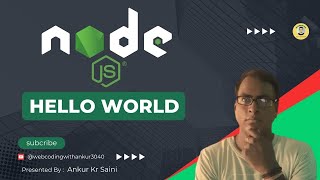 Nodejs Hello World Tutorial Creating Files Understanding Commands amp Using npm init  Beginners [upl. by Frederich618]