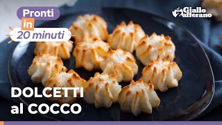 DOLCETTI al COCCO solo 3 ingredienti e super golosi😋😍🥥 [upl. by Cira]