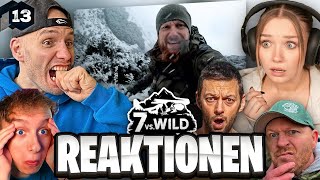 SCHNEE 🥶 ALLE Reaktionen der Teilnehmer auf Folge 13  7 vs Wild  Crashed [upl. by Laehcim637]