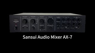 Sansui AX7 Audio Mixing Amplifier [upl. by Aranahs]