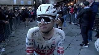 Marc Hirschi  Interview at the finish  Strade Bianche 2024 [upl. by Spratt]