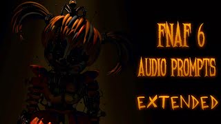 FNaF 6 Audio Prompts Sounds EXTENDED [upl. by Etana343]