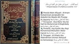 Dars Ke  219 📓Kitab Syarah Ibn Aqil  Bab AlMaf’ul AlMuthlaq [upl. by Pet86]