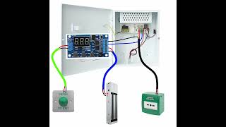 Simple Access Control System  PSU  Timer Board  Maglock  Exit Button  Emergency Door Release [upl. by Aydidey]