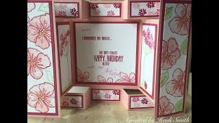 How to make a Double Gatefold Display Card Fun Fold CRAFT HOW TO Fun Fold 15 [upl. by Reyem976]