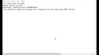 K7 TS Outlook Error  Receiving reported error 0x8004210A [upl. by Lisle586]