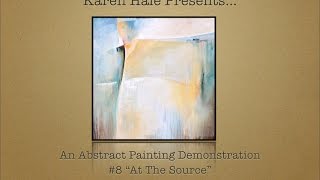 Demo on Abstract Painting  Acrylic Painting on Canvas [upl. by Ecirual]