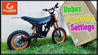 Kugoo Wish  Unbox Assembly amp Display Settings  Electric Pit Bike  Tuttio Soleil01 [upl. by Oba]