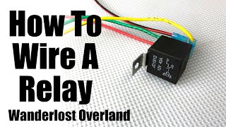 How To Wire An Automotive Relay Switch With Diagram 4 Pin [upl. by Erdman494]