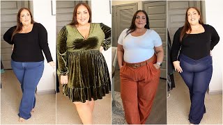 Plus Size TryOn Haul  Halara Christmas Outfit Ideas 2023  MissGreenEyes [upl. by Packston689]