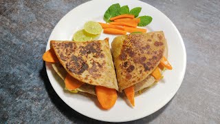 Maggi Cheese Wrap Recipe For Kids  Trending Wrap Recipe  No Maida Recipe [upl. by Sgninnej]