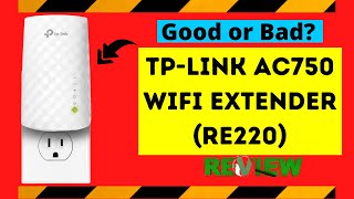 TPLink AC750 WiFi Extender RE220 Review  Save 43 Good or Bad  Quick Amazon Review [upl. by Martelle425]