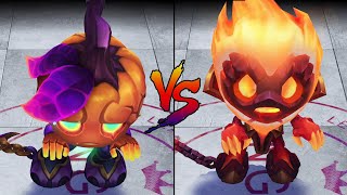 Pumpkin Prince Amumu vs Infernal Amumu Skin Comparison Spotlight League of Legends [upl. by Allemrac]