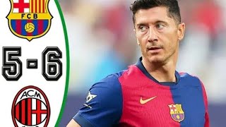 résumé Barcelone 22 Ac milan usa tour 2024 Highlights 56 [upl. by Aisanat]