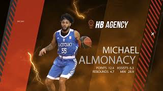 Michael Almonacy  BC Batumi season highlights 20242025 [upl. by Vanthe311]