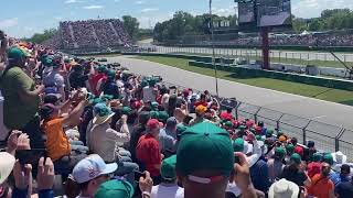 1st lap hairpin view 🏎  2022 Canadian GP Formula 1  Lance Stroll grandstand [upl. by Clapp]