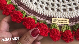 Como Fazer TULIPA De Crochê Para Acabamento De Forma Bem Fácil  Crochet Tutorial  Por Vana Crochet [upl. by Yumuk10]