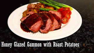 Delicious Honey Glazed Gammon with Amazing Roast Potatoes  50th Cooking Video  Easy Cooking [upl. by Danella]