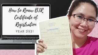 HOW TO RENEW BIR CERTIFICATE OF REGISTRATION COR 0605 FORM [upl. by Gerson]