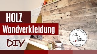 Holz Wandverkleidung DIY und ein mysteriöses Paket [upl. by Dnomaid]